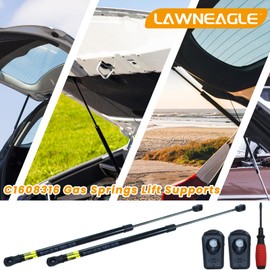 LAWNEAGLE 2 Pack 20in Camper Rear Window Lift Supports Gas Springs Replaces ‎C16-08316 ‎SG327005 with Screwdriver for RV Side Door Motorhome Door Camper Shell Tonneau Cover Trap Door TV Cabinet RV Bed