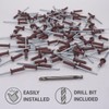 SKIR'CO Pack of 150 blind rivets painted 4.0 x 16