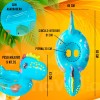Grupo Carnavallia Inflable Dinosaurio Bebé Flotador C/ Asiento Azul Salvavidas