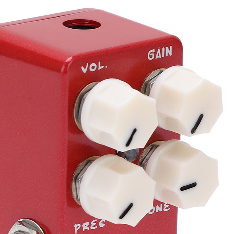 Distortion Effect Metal Shell Red True Bypass Foot Switch for