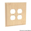 Designs of Distinction Wood Switch Cover - Unfinished/Raw Hardwood -