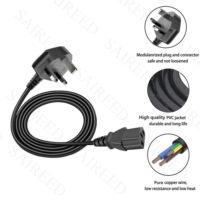 Power Cable Replacement for Behringer Virtualizer 3D FX2000,SX3040 V2,Sonic Ultramizer