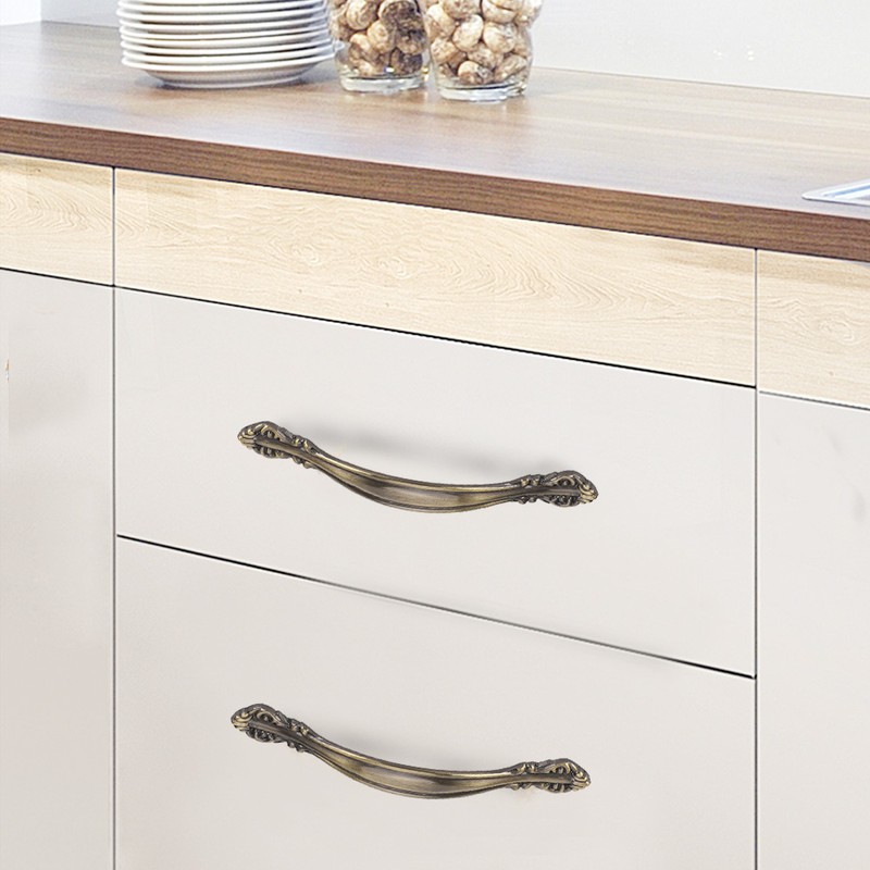 10 Sets Bronze Tone Handle Pull Cabinet Hardware for Dresser