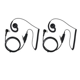 Swivel Headset for Motorola Radios (HKLN4604 HKLN4604A HKLN4604B) Replacement for CLS/DTR/RDX/AX/XTN Series Walkie Talkies (2 Packs)