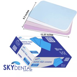 Sky Choice Dental Medical Tray Paper Cover Size "B" 8.5" x 12.25" 1000/PK All Colors - Green