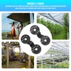 100pcs Shade Cloth Plastic Clips Round Fixing Clips for Greenhouse