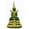 BUDDHO Emerald Buddha Statue 6" H. Knee to Knee 2