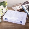 Sxutop Pack of 45 Small Storage Boxes, Transparent Plastic Storage