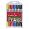 Faber-Castell 151110 Double Fibre Pens, Standard + Neon