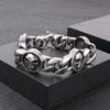 Klapgo Stainless Steel Gothic Skull Bracelet for Men and Women