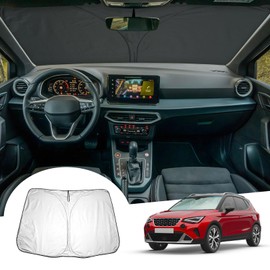 GAFAT Seat Arona FR/Facelift 2017-2024 2025 Sun Protection Front Windscreen Inside, Seat Arona Windscreen Parasol Sun Visor, Cooling, UV Protection, Seat Arona Accessories