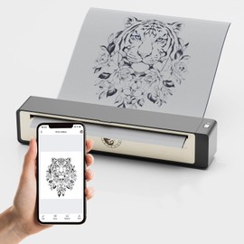 Wireless Tattoo Stencil Printer N202007 - Portable Thermal Machine for Transfer and Thermal Paper - Bluetooth Connectivity for Professionals and Beginners - Compatible With Smartphone & PC