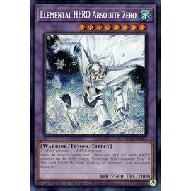 YU-GI-OH! Elemental Hero Absolute Zero - Secret Rare - Limited - Single Card - Near Mint - 1 Piece