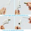 WODSTA UPVC Window Handle 2PCS Lockable Window Handle Aluminum White