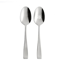 Oneida T711002A Moda Fine Flatware Serving Spoons, Set of 2