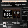 FEYBYLA 2025 New Digital Clock with Temperature/Humidity & Weather Forecast,