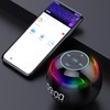 Round Ball Speaker Clock Dynamic Speaker Alarm Clock Intelligent Clock