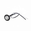 100Pcs 3/4 Inch Clear Lens Red 3 LED Marker lights,