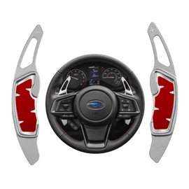 CKE for Subaru Forester Outback XV Crosstrek Impreza Legacy Ascent WRX BRZ Scion FR-S GT86 Accessories Aluminum Sporty Auto Car Paddle Shifter Extension Shift Paddle Cover Trims -Silver