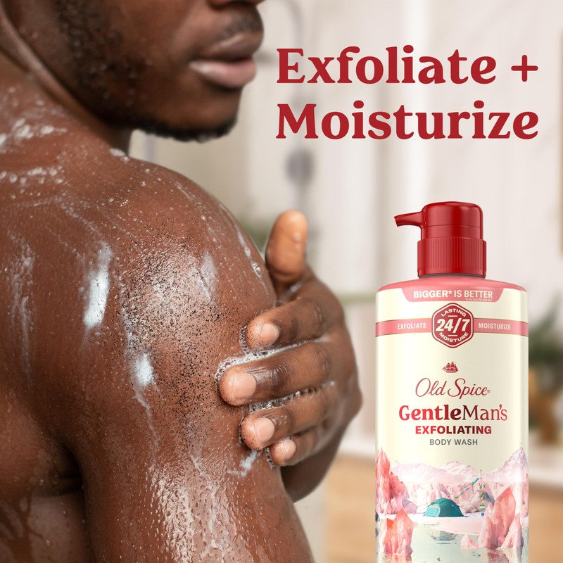 Old Spice GentleMan's Exfoliating & Moisturizing Body Wash for Men,