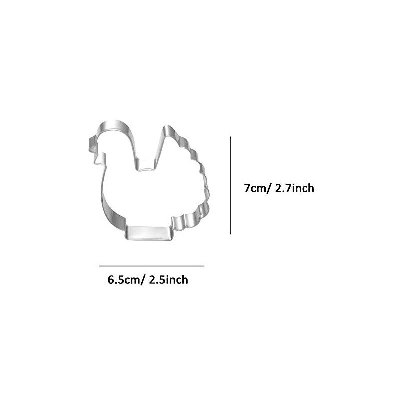WDYJMALL Chicken Turkey Shaped Cookie Cutter