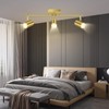 BoostArea 3 Light Track Lighting Fixtures Ceiling, Gold Kitchen Lighting
