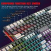 2.4G Wireless Gaming Keyboard 96 Keys Ergonomic Long Standby Time