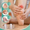 Separador Dedo Pie Forro Gel Doble Bucle Corrector Juanete Marrón