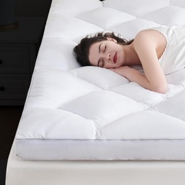 DOWNCOOL 3 Inch Twin Mattress, Ultra Thick and Fluffy Supportive Memory Foam Mattress Topper for Body Pain, Pad with Breathable Mesh Design for Deep Sleep,75x39x3 Inches