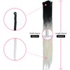 Thin 0.6cm Synthetic Dreadlock Extensions Handmade 24Inch 20 Strands Crochet
