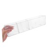 Alipis 3-compartment Acrylic Bathroom Wall Shelf Shower Wall Organizer Space-saving