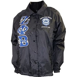 Buffalo Dallas Zeta Phi/Φ Beta Crossing Line Jacket [Black - L] - ID#149900