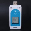 LOCADENCE Temperature Humidity Data Logger, Reusable LCD Digital Temperature Recorder,