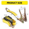 Car Hauler Straps for Trailer Heavy Duty 2" x 10'