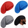 4 piezas unisex de rastas de pelo largo para la