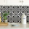 InHome NH2956 Avignon Peel & Stick Backsplash Tiles, Black