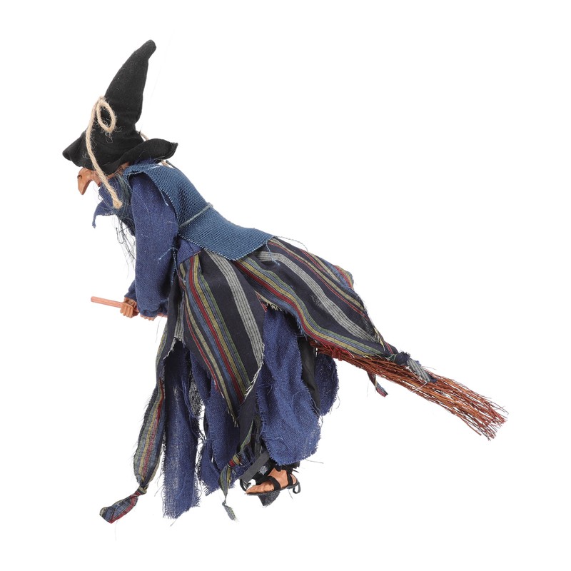 Blue Hanging Horror Witch Decorative Voice Control Hanging Prop Decoration