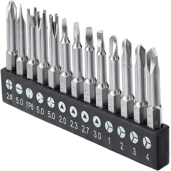 Fixinus 13-Piece Specially Shaped Screwdriver Set, 1/4 Inch Hex Magnetic