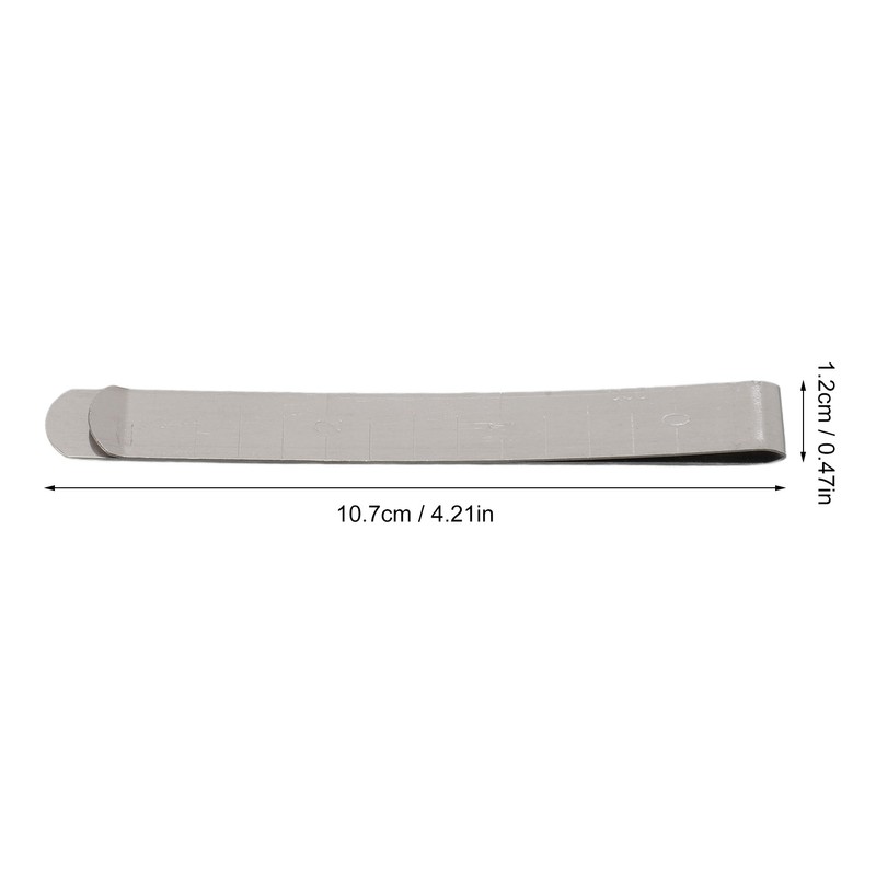 20pcs Stainless Steel Hemming Clips 3 Inch Measurement Ruler Quilting