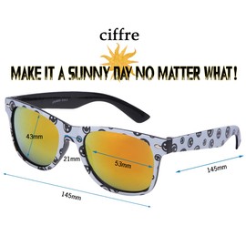 Ciffre Nerd Retro Look Sunglasses, Pilot’s Glasses, Vintage Look - Approx. 80 Different Models Many Colours -