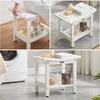 Waterproof Shower Bench, White Poly Shower Stool for Shaving Legs,