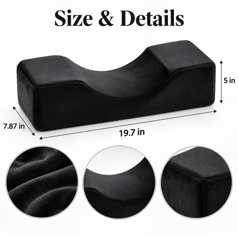 Lash Extension Pillow for Salon Use – High-Resilience Sponge Headrest