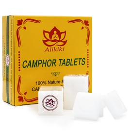 Natural Camphor Blocks (454 Grams, 64 Tablets) Pure Camphor Tablets for Aromatherapy & Puja - Alcanfor en Bloques, Alcanfor Tablets, Alcanfor en Bolitas, Kapoor for Pooja