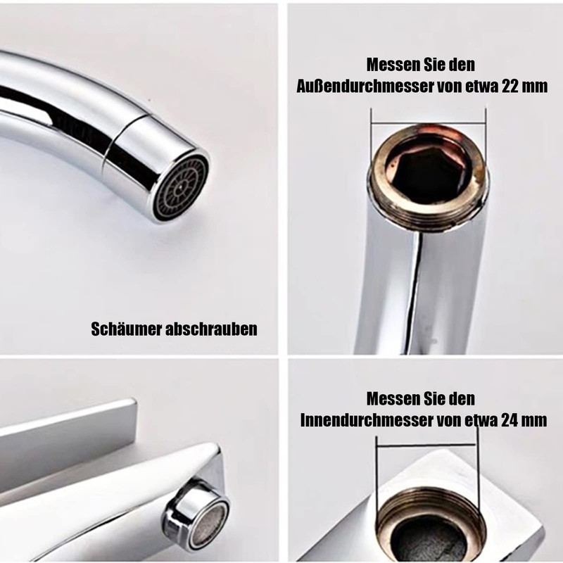 umorismo Pack of 2 Universal Tap Connector for Mixer Tap,