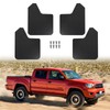 KEEPDSGN 4PCS Black Car Mud Flaps Front and Rear Side