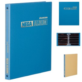 Hakuba (HAKUBA) Film Album Negative Album for 35mm (30 Sheets) Blue Binder-style with Replaceable Plates Film Negative Album with Sack Case 4-Hole Binder Compatible ANG-35BL 4977187523782