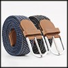 White Fang BT472 Braided Belt, Gold, Casual, No Holes, Simple,