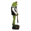 Bow Tie Billiards Pro Green Toad Frog Applying Chalk to
