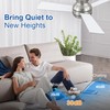putroad 42 Inch Ceiling Fans with Lights and Remote, Brushed