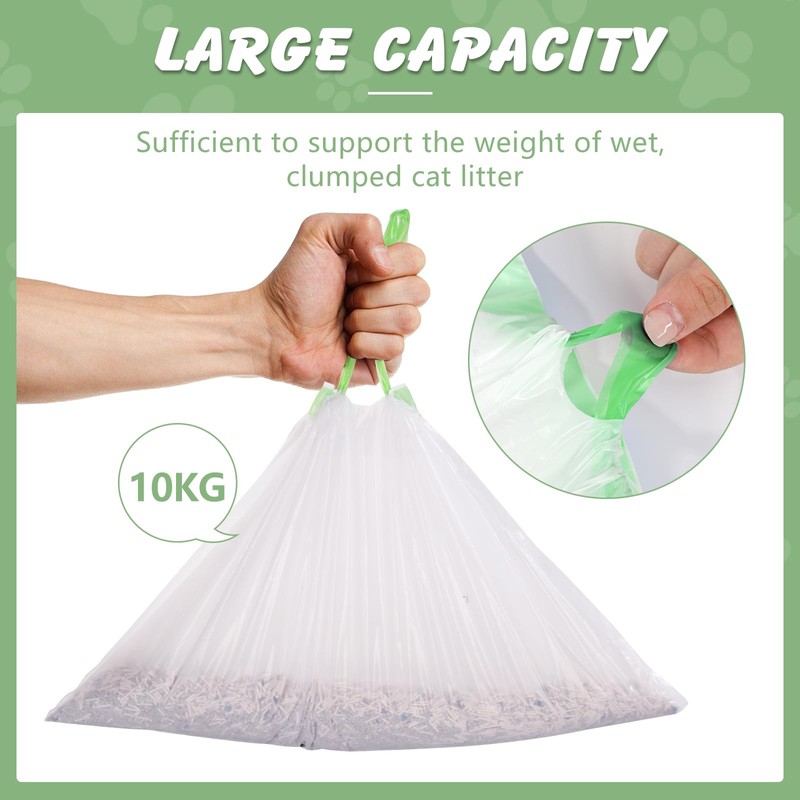 140 Cat Litter Box Liners For Meowant Mw-Sc01/Sc02/Sc09, Drawstring